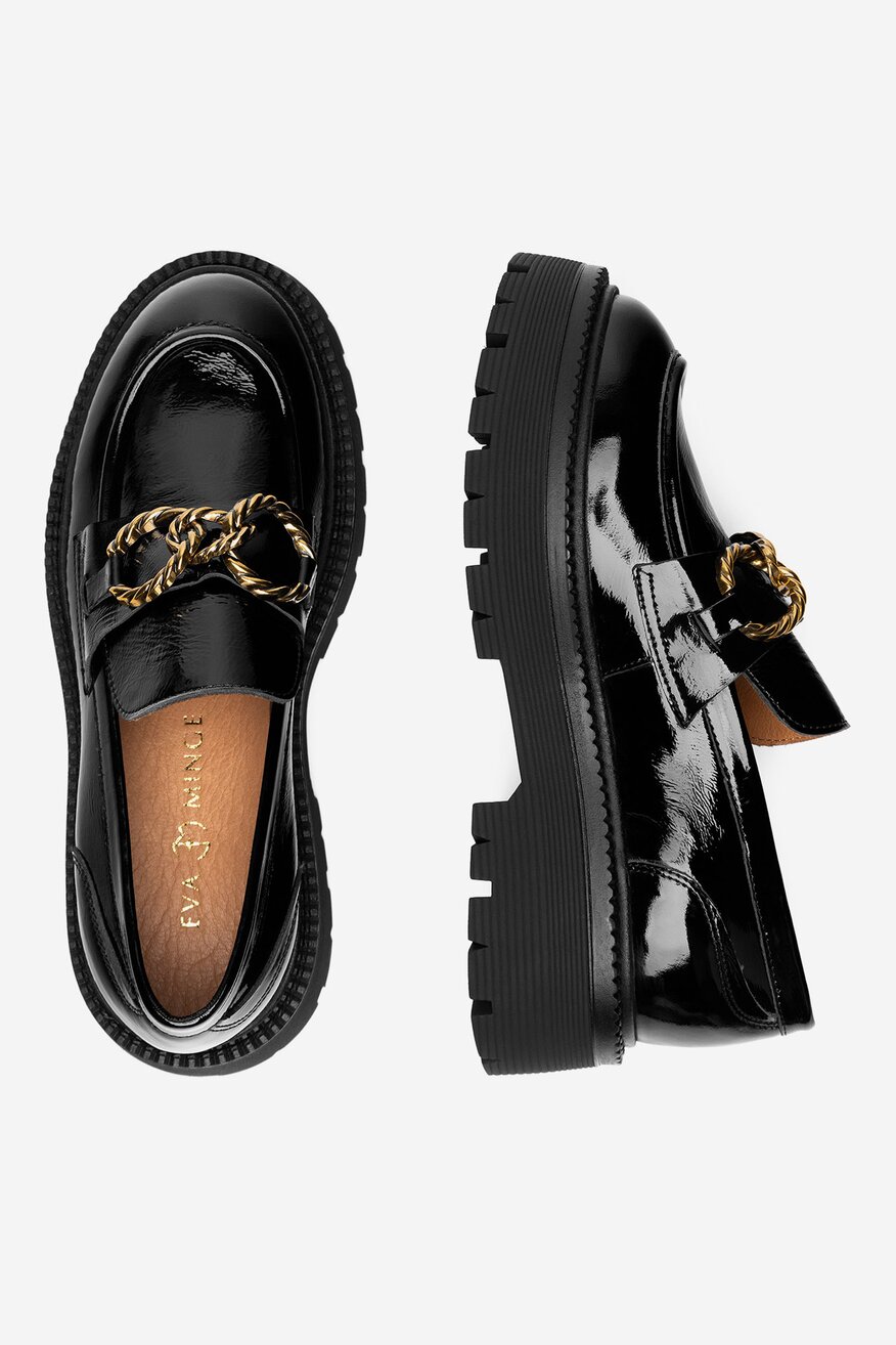 
                EVA MINGE - Loafersy skórzane - 5905588940012