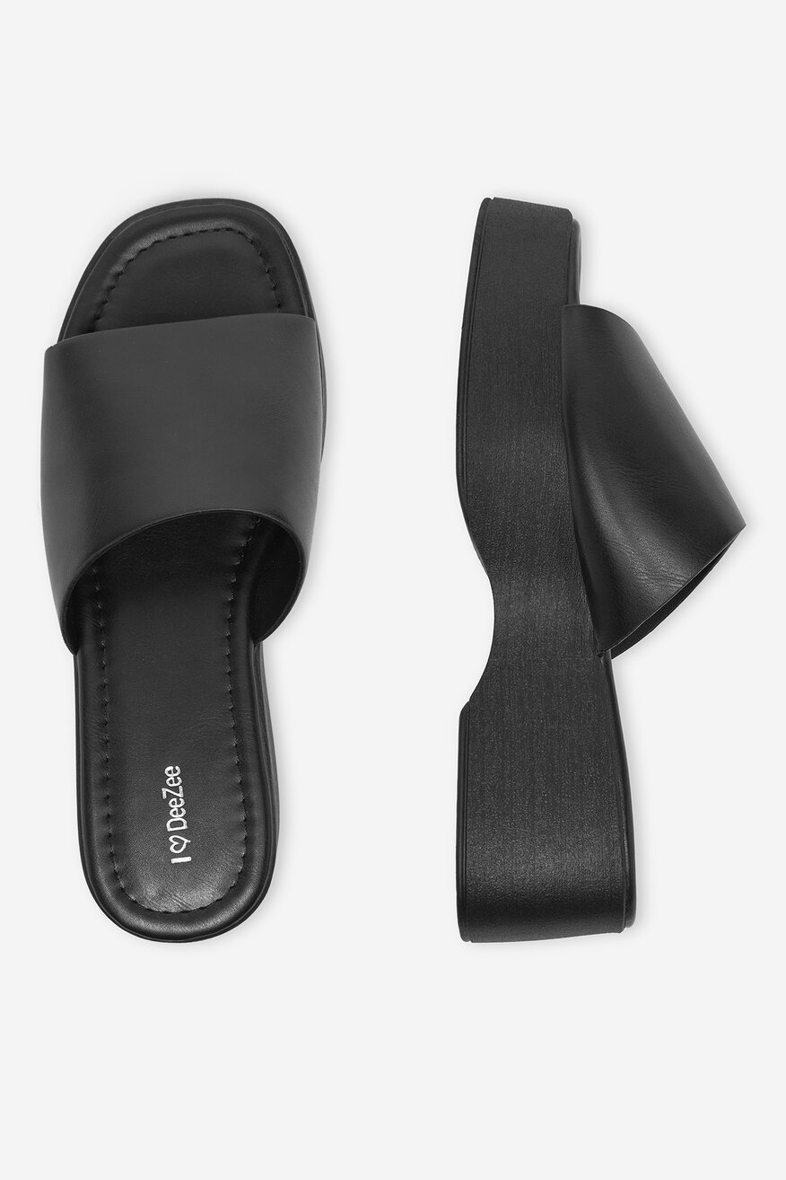 DeeZee - Klapki na koturnie - 5906751136805