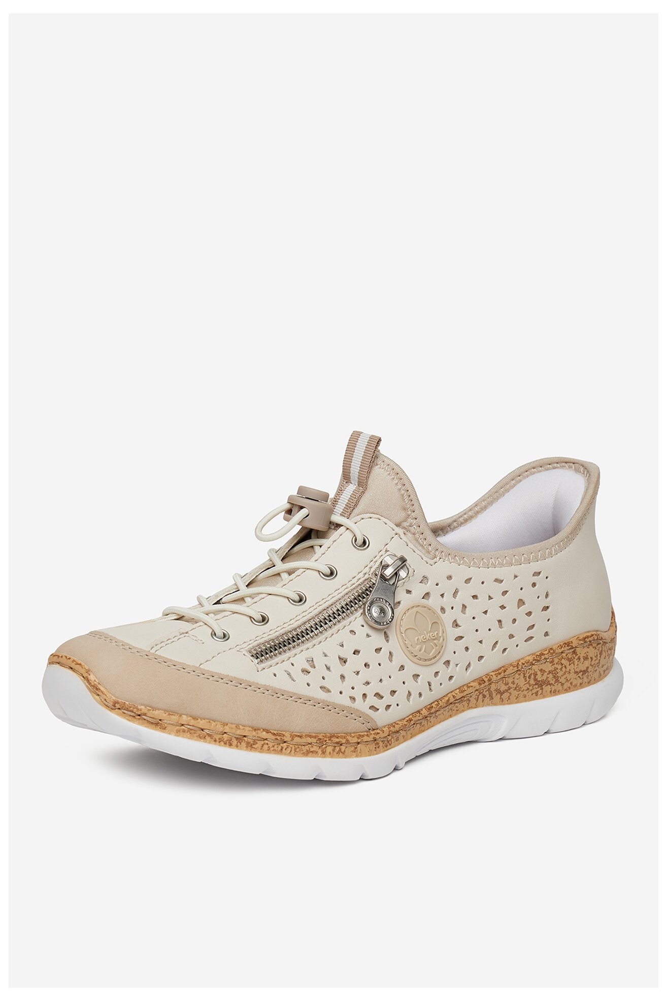 Półbuty Rieker CEO-N42V3-60 Beżowy jasny