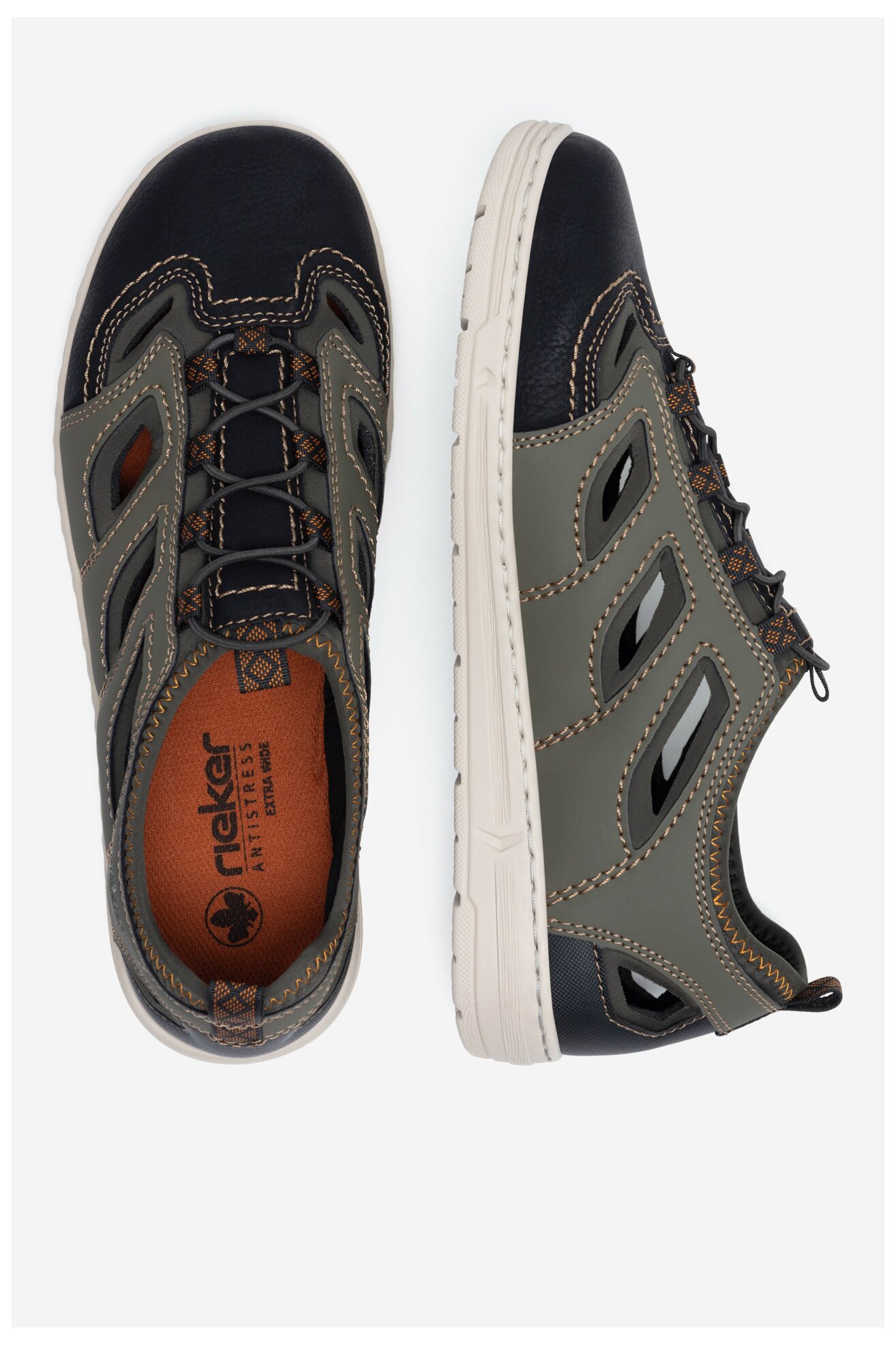 Половинки обувки Rieker 08665-54 ЗЕЛЕН