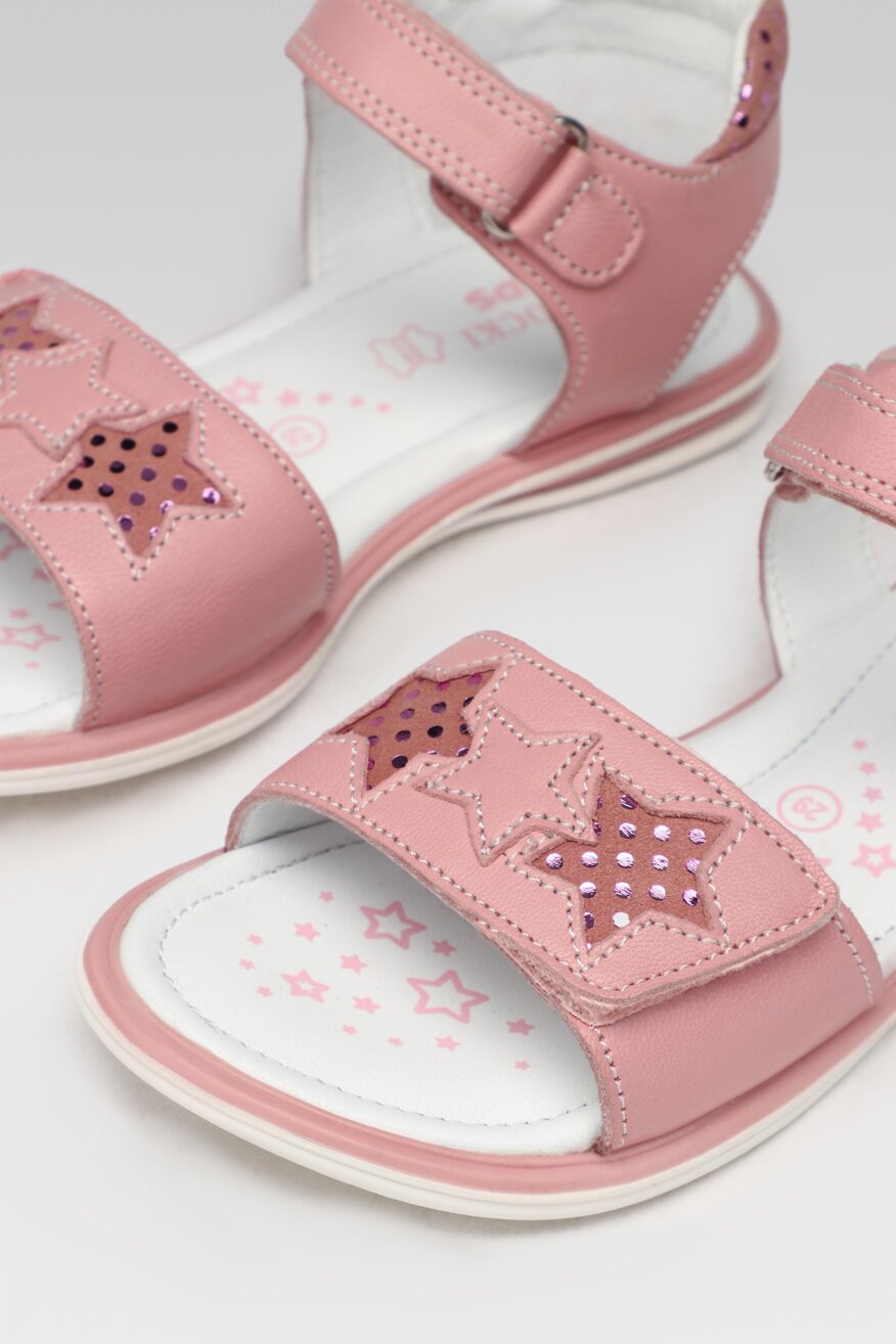 
                Lasocki Kids - Skórzane sandały pastelowe - 5903698463087