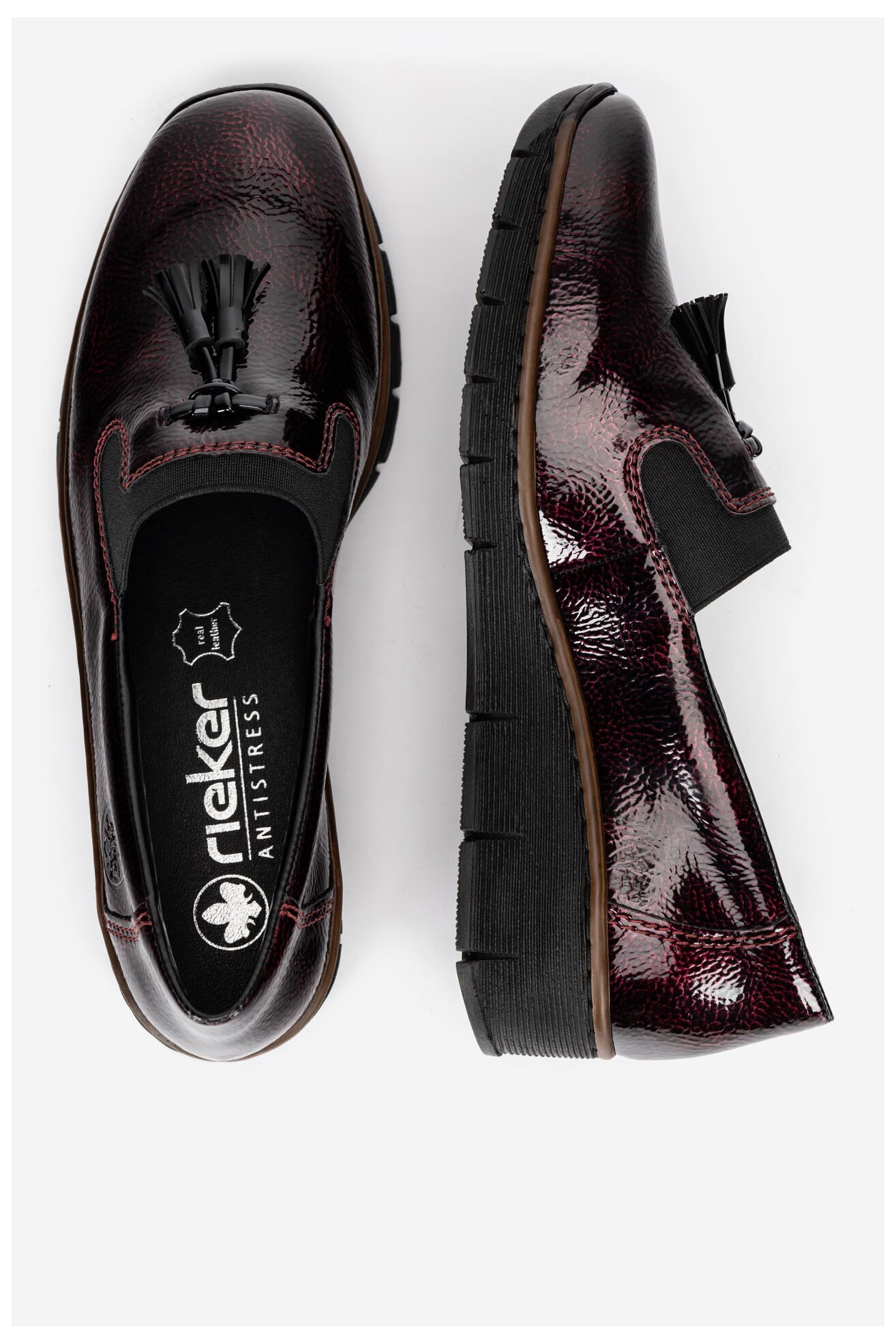 Polobotka Rieker 53751-35 BORDÓ