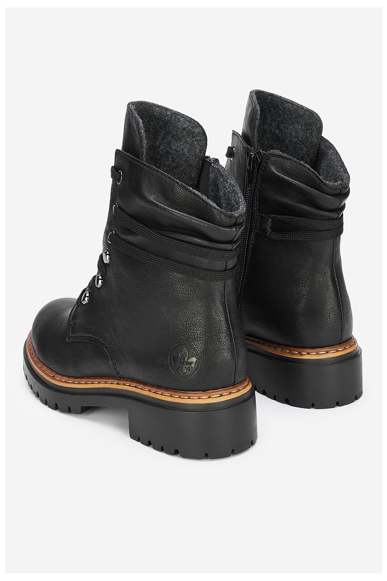 Csizma Rieker 72621-00 FEKETE