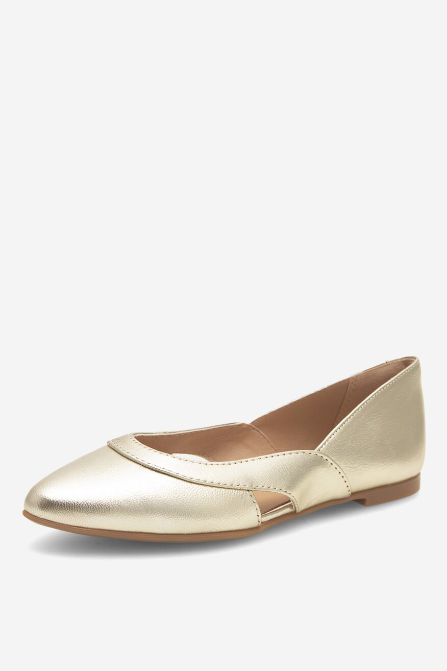 
                Lasocki - Skórzane baleriny - 5905588431893