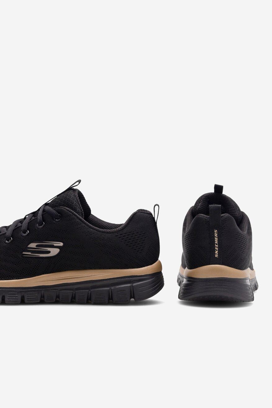 Obuwie sportowe Skechers GRACEFUL 12615 BKRG Czarny