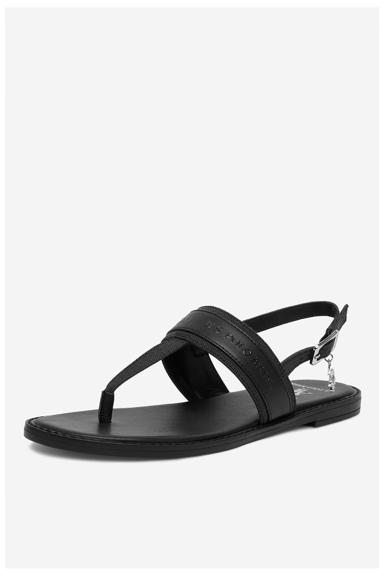 Sandały U.S. POLO ASSN. EO-CASSIE001W/6TY1 Czarny
