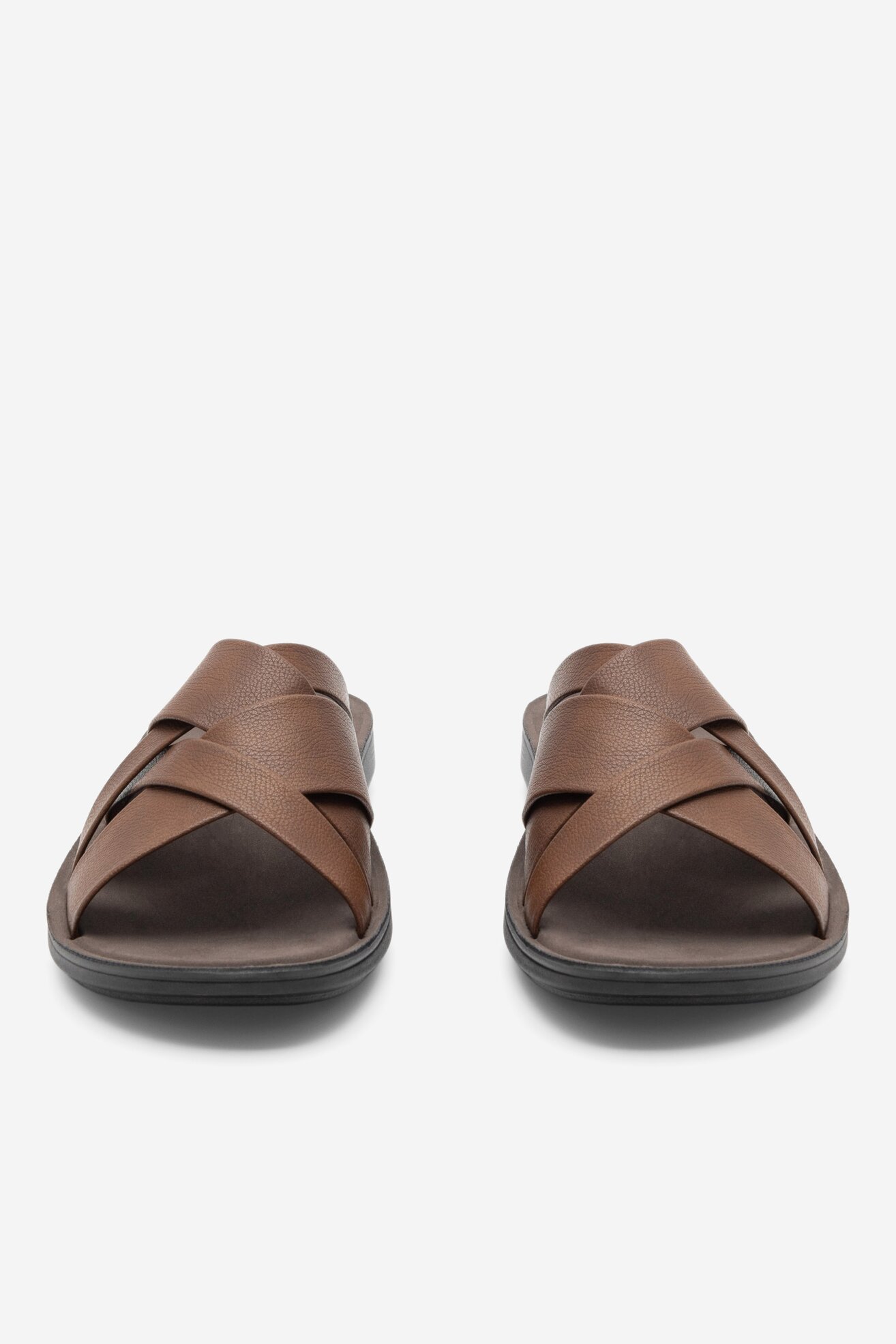 Klapki Lanetti MSS20505-02 Brązowy