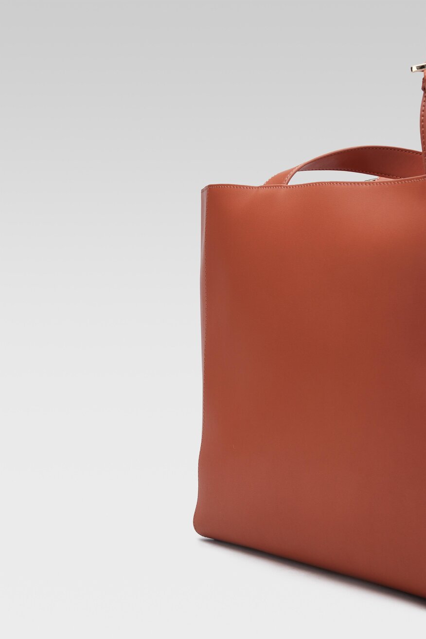 
                Gino Rossi - Torebka skórzana brązowa - 5904862659893