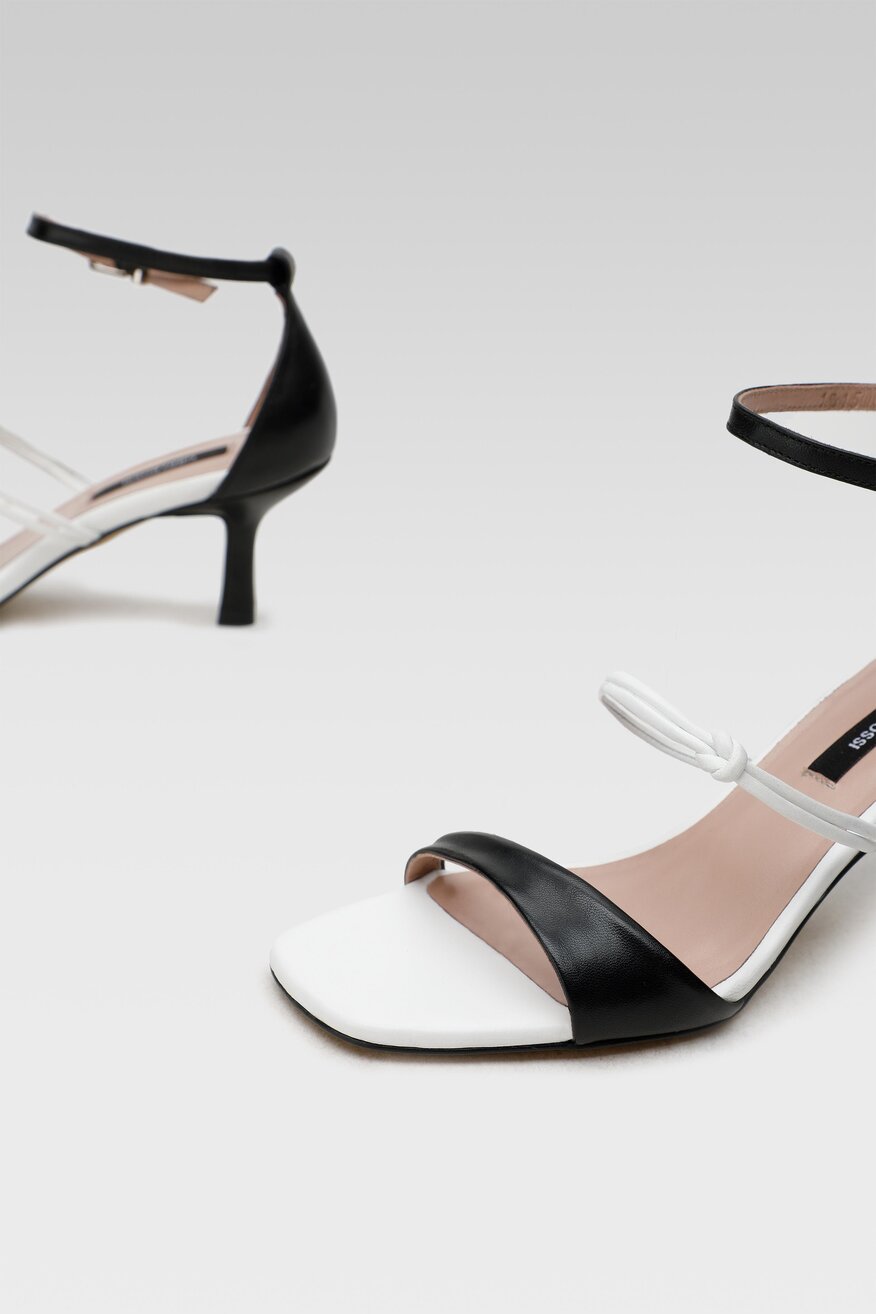 
                Gino Rossi - Skórzane sandały czarne - 5904248393946