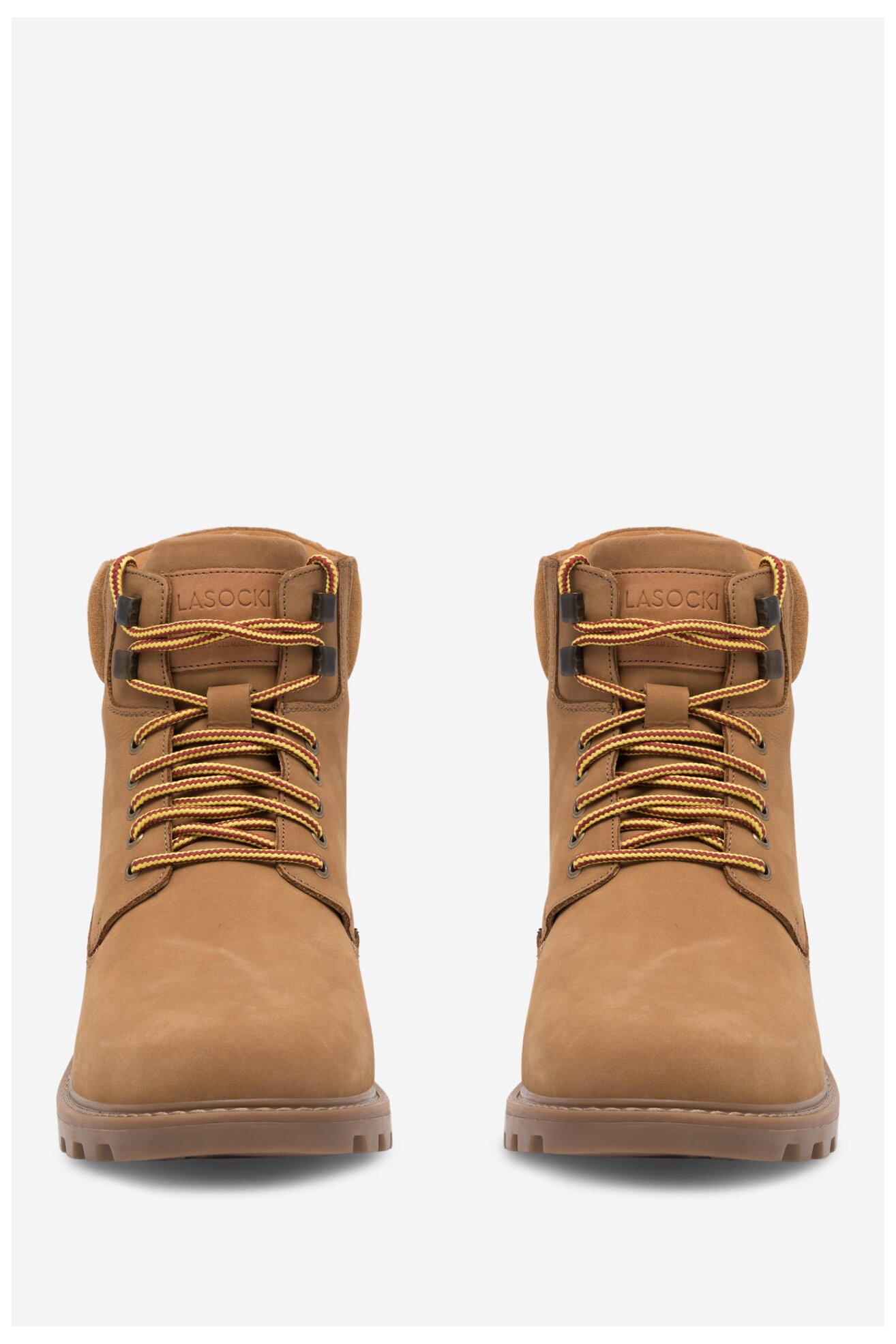 Šněrovací vyšší obuv Lasocki MANITOU-04BIG MI25 TMAVĚ BÉŽOVÁ