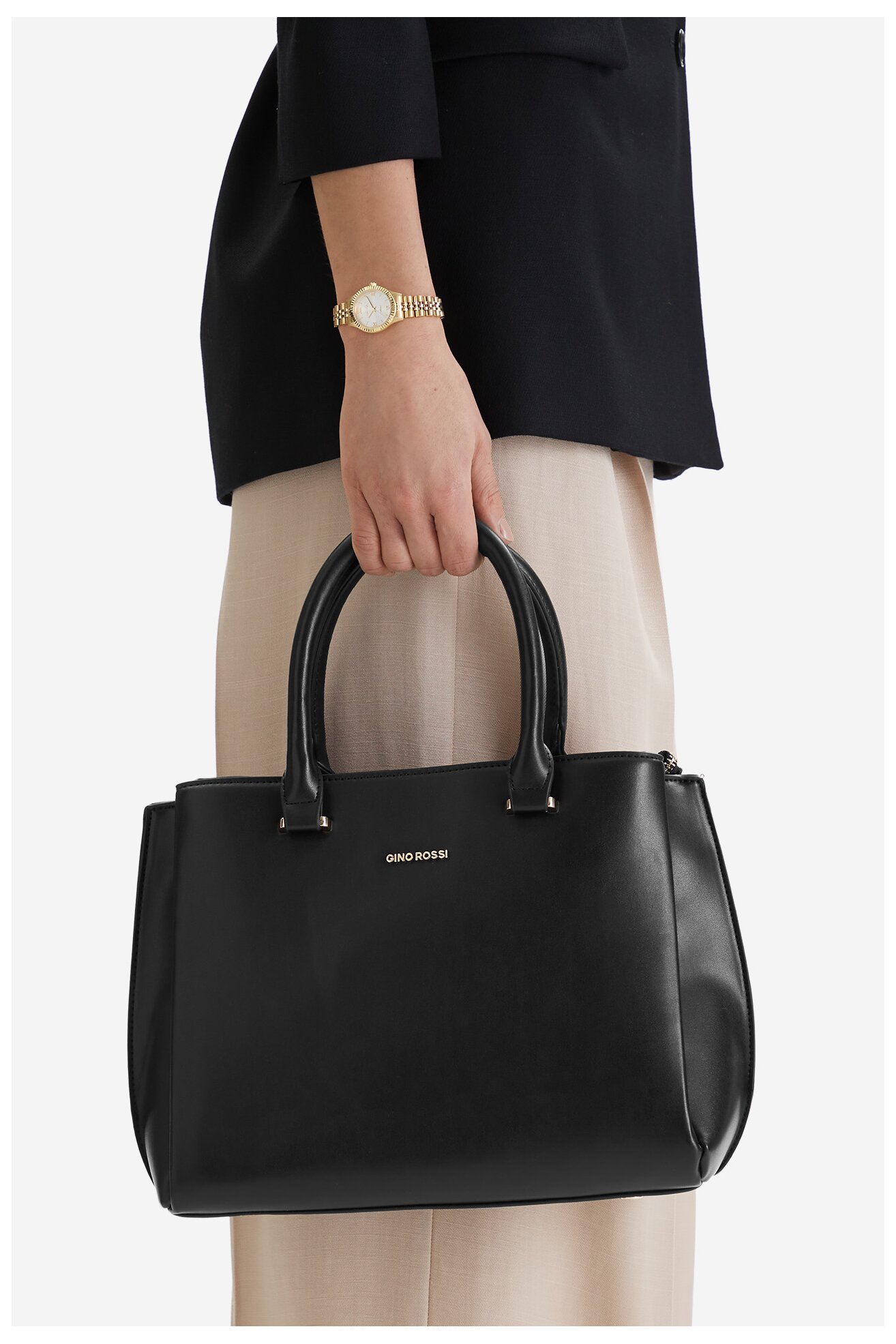 Сумка З Ремінцем Gino Rossi C-KY260 ЧОРНИЙ