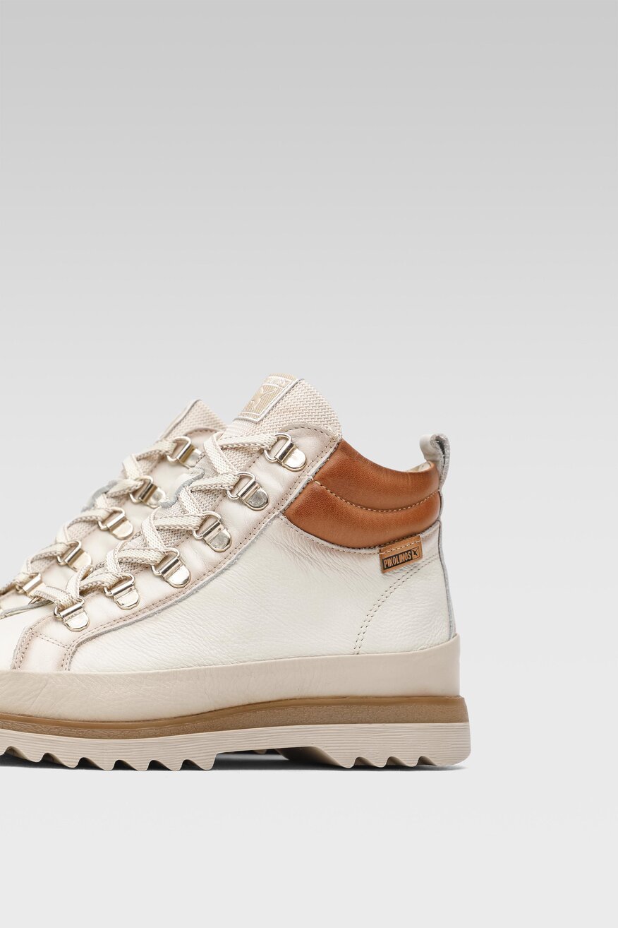 
                Pikolinos - Skórzane trzewiki białe - 5904862095370