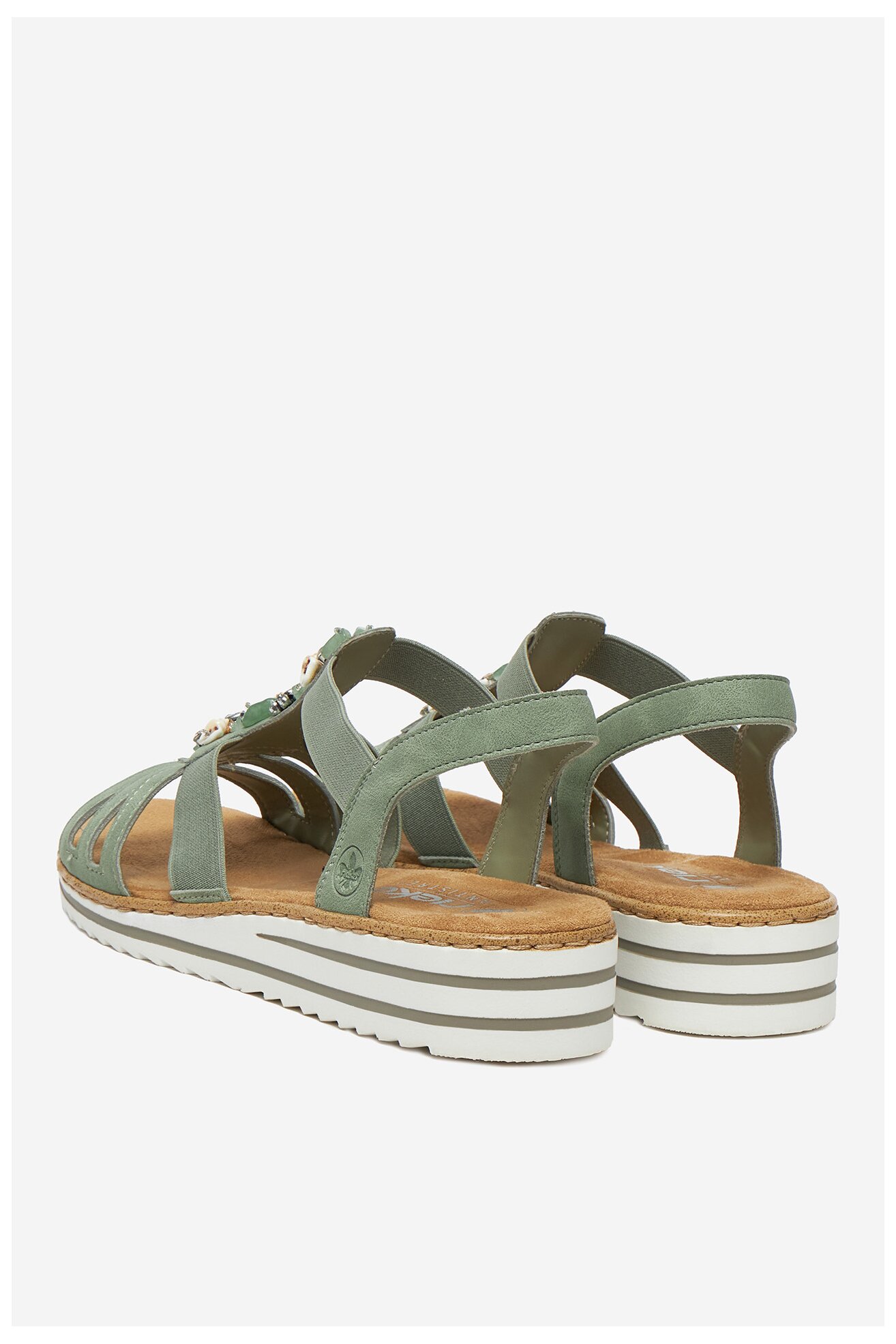Szandál Rieker V0649-52 VILÁGOSZÖLD