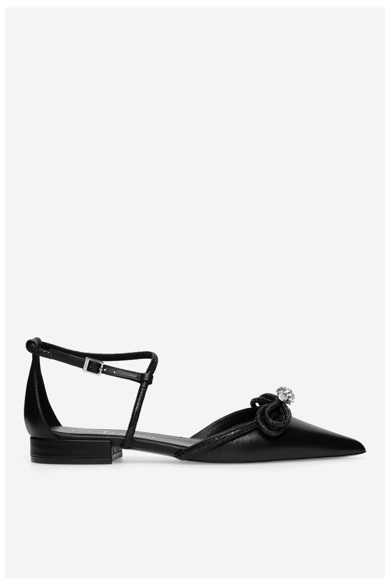 Baleriny EVA MINGE COMO-V1381-813-1 Czarny