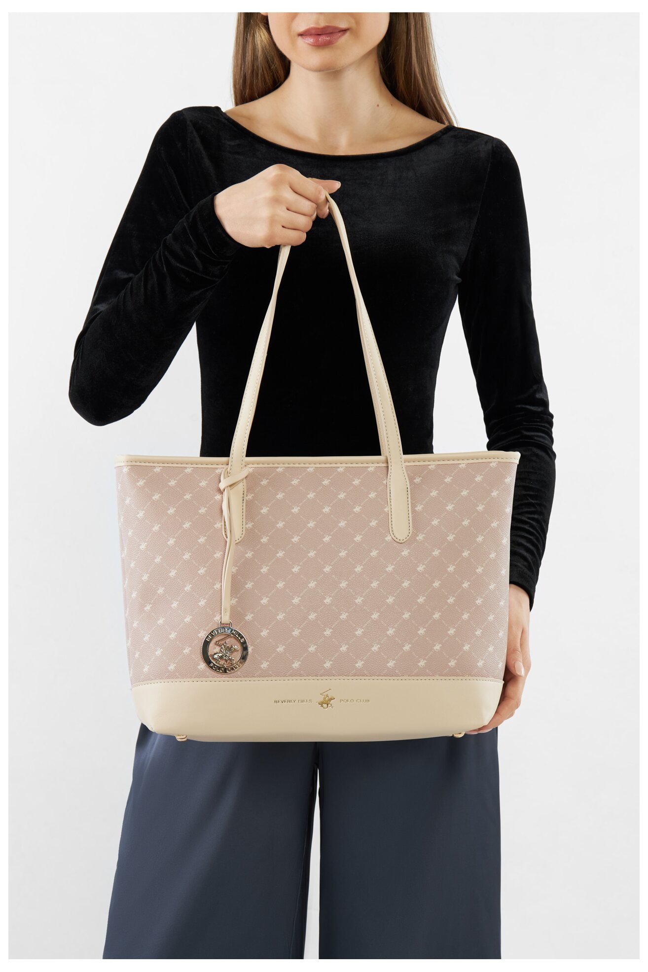 Torebka Beverly Hills Polo Club BHPC-E-015-CCC-05 Beżowy