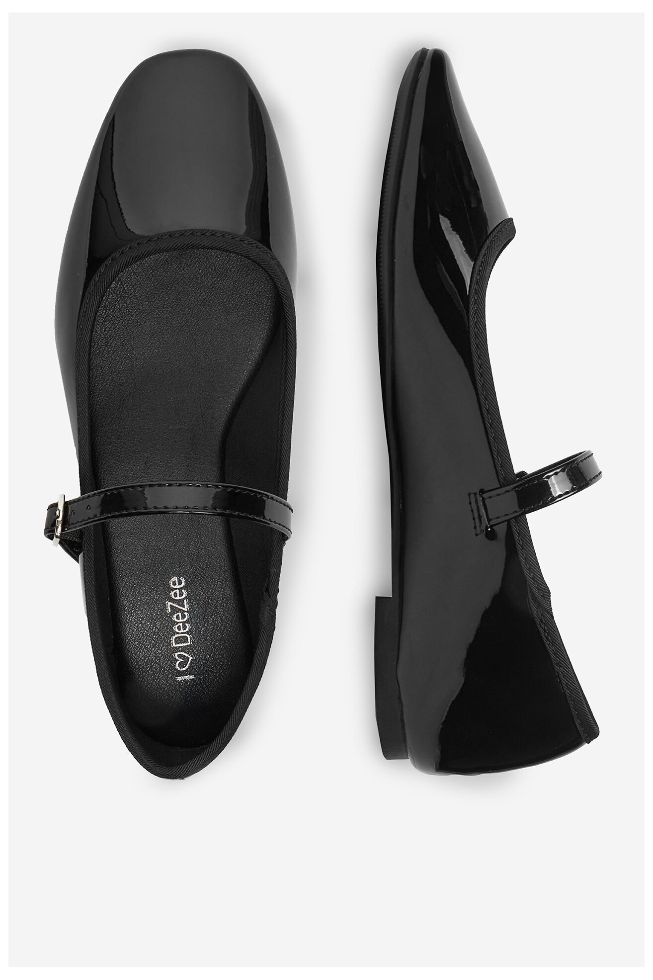 Baleriny DeeZee 23038T51 Czarny