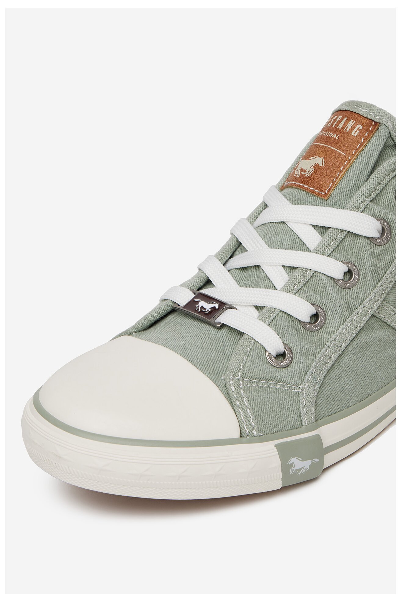 Plátěná obuv Mustang 1099-310 TYRKYSOVÁ