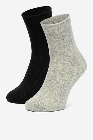 Шкарпетка NINE WEST CEO_LA_NW_17637_W_AW25 (2-PACK) СВІТЛО-СІРИЙ