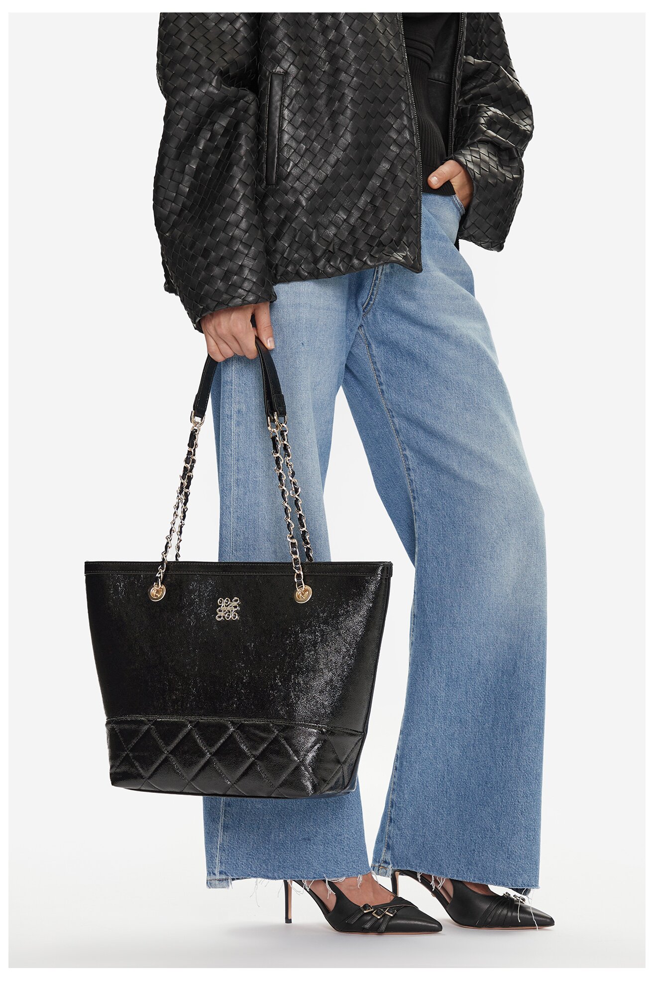 Дамска чанта NINE WEST C-TRINITY-KY090 ЧЕРЕН