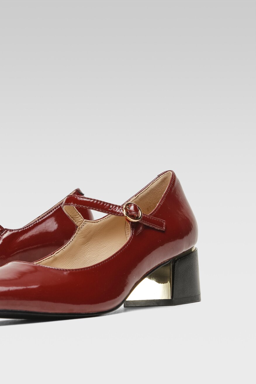 Sergio Bardi - Czółenka skórzane na obcasie - 5904862266688