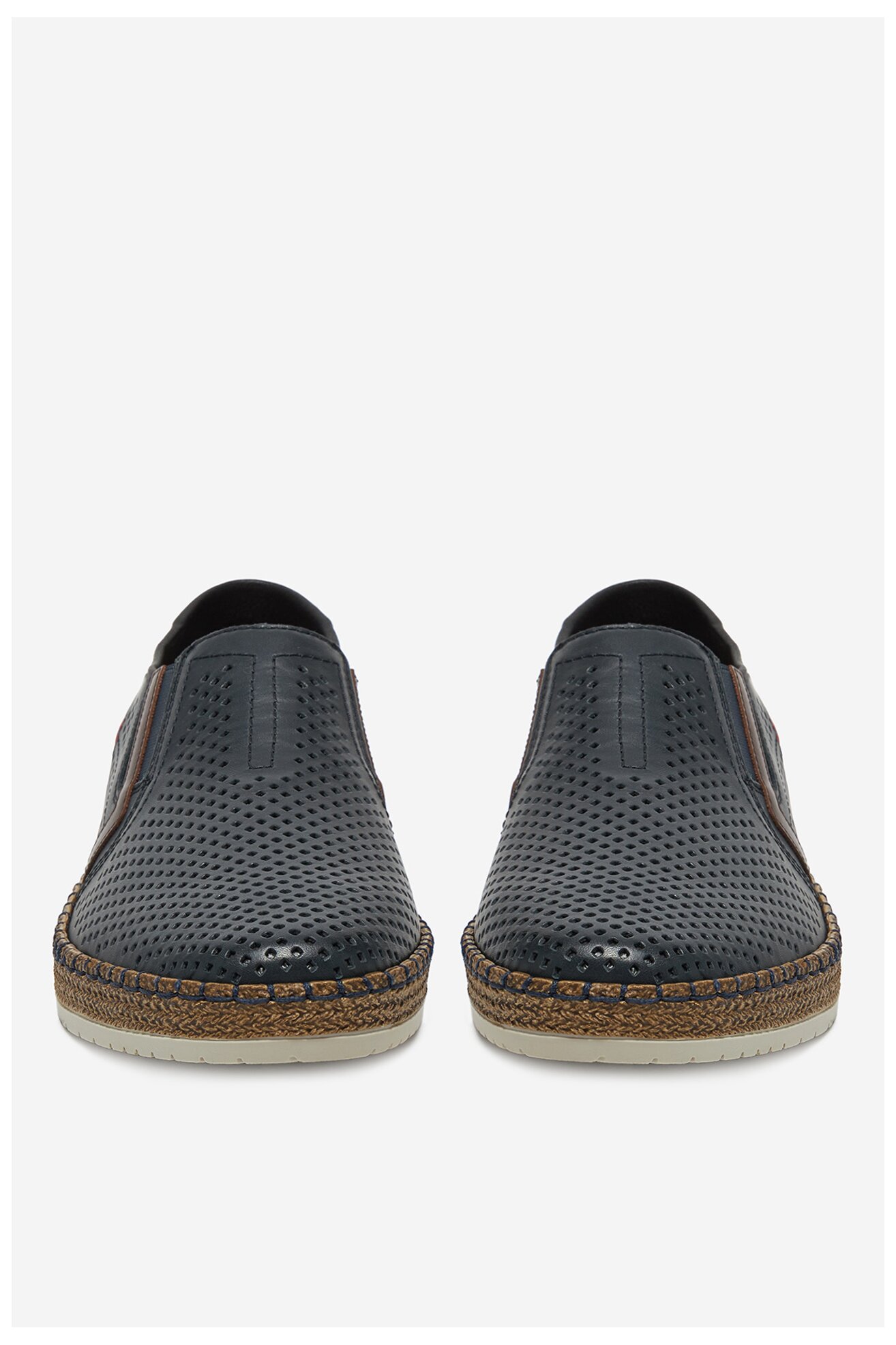 Espadryle Rieker B5297-14 Granatowy