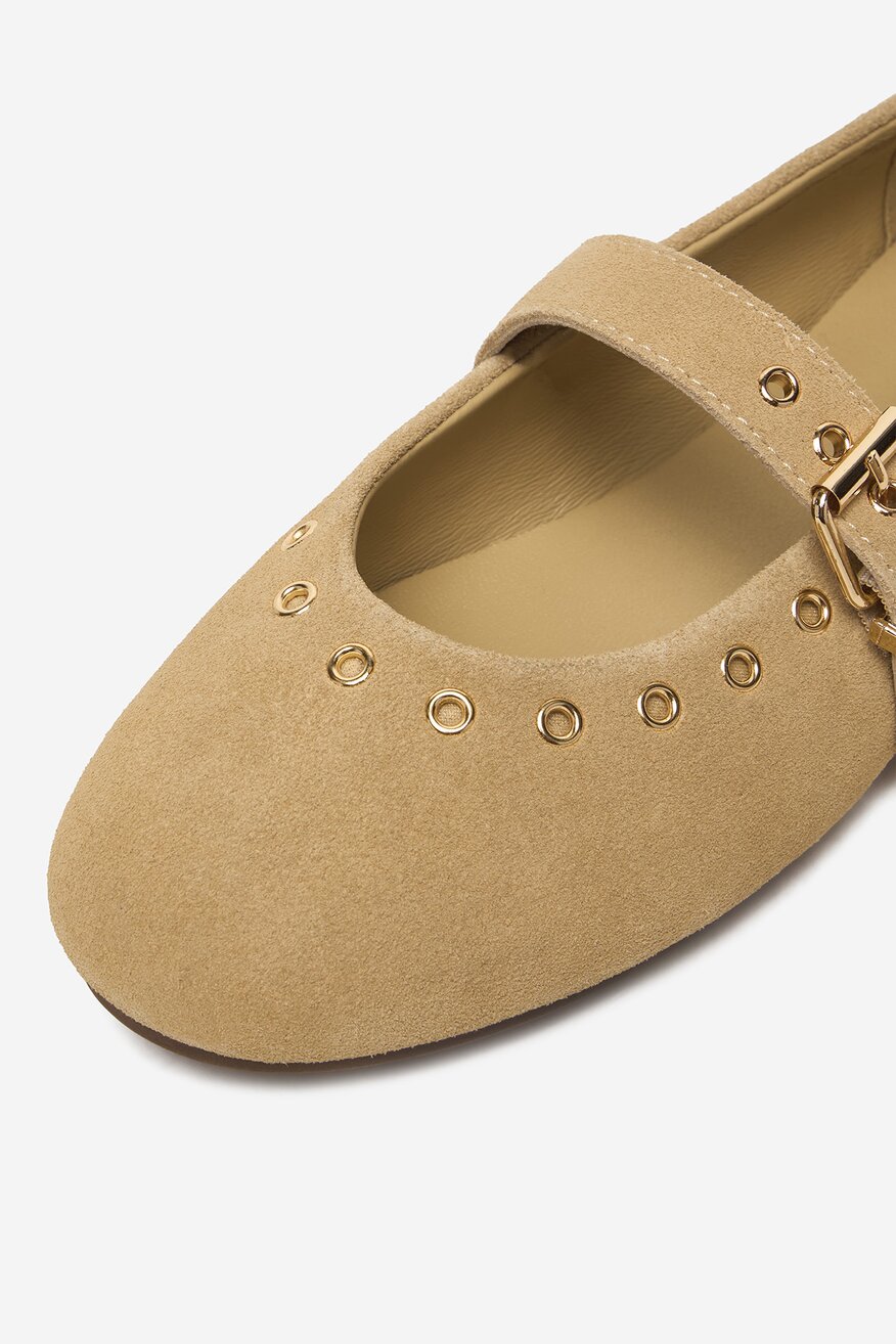 
                Lasocki - Baleriny skórzane - 5906751932889