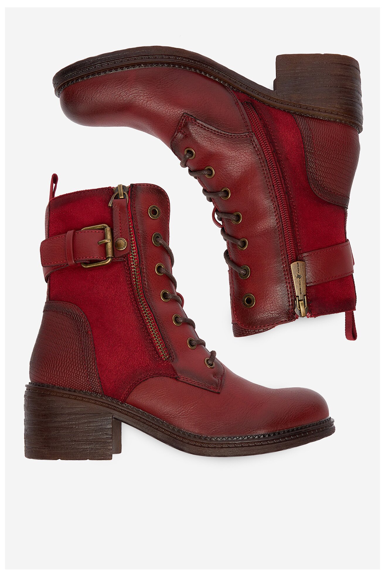 Bocanci Beverly Hills Polo Club EO-WS12630-01 ROŞU