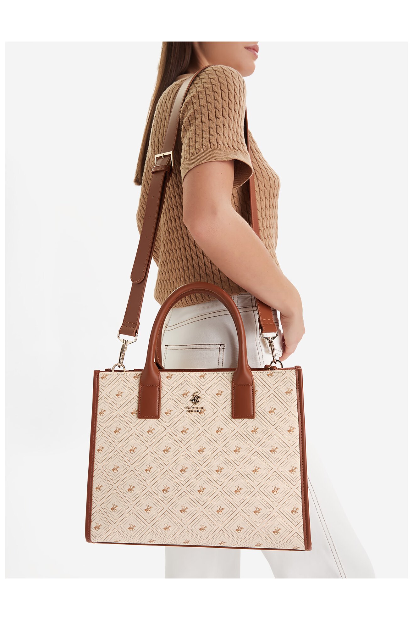 Дамска чанта Beverly Hills Polo Club CEO-BHPC-S-004-07 БЕЖОВ