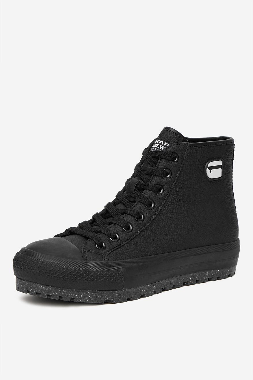 G-STAR RAW - Trampki skórzane ocieplane - 5906751364994