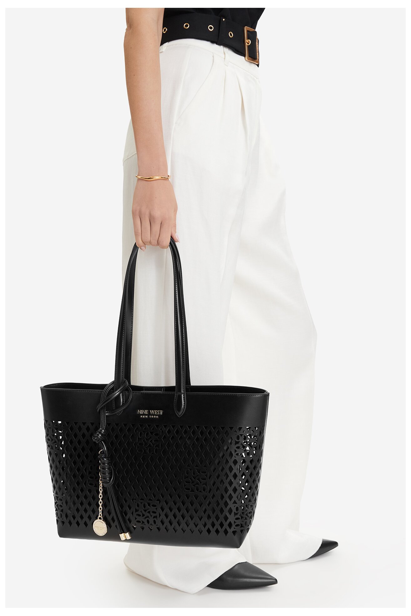 Сумка З Ремінцем NINE WEST CEO-BLEEKER PETAL-LDA8699A ЧОРНИЙ