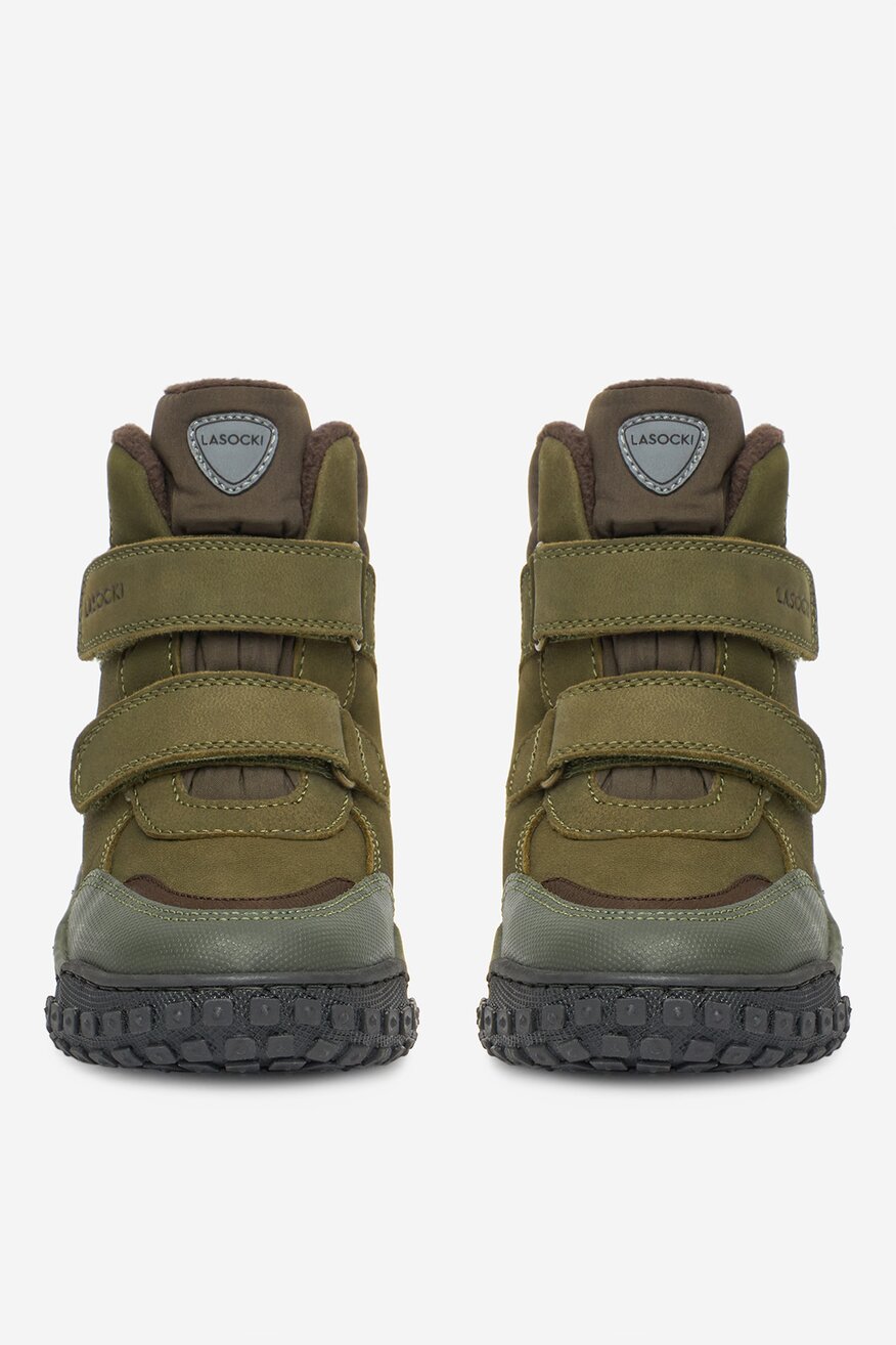 Šněrovací vyšší obuv Lasocki Kids KHAKI - 5906751199640
