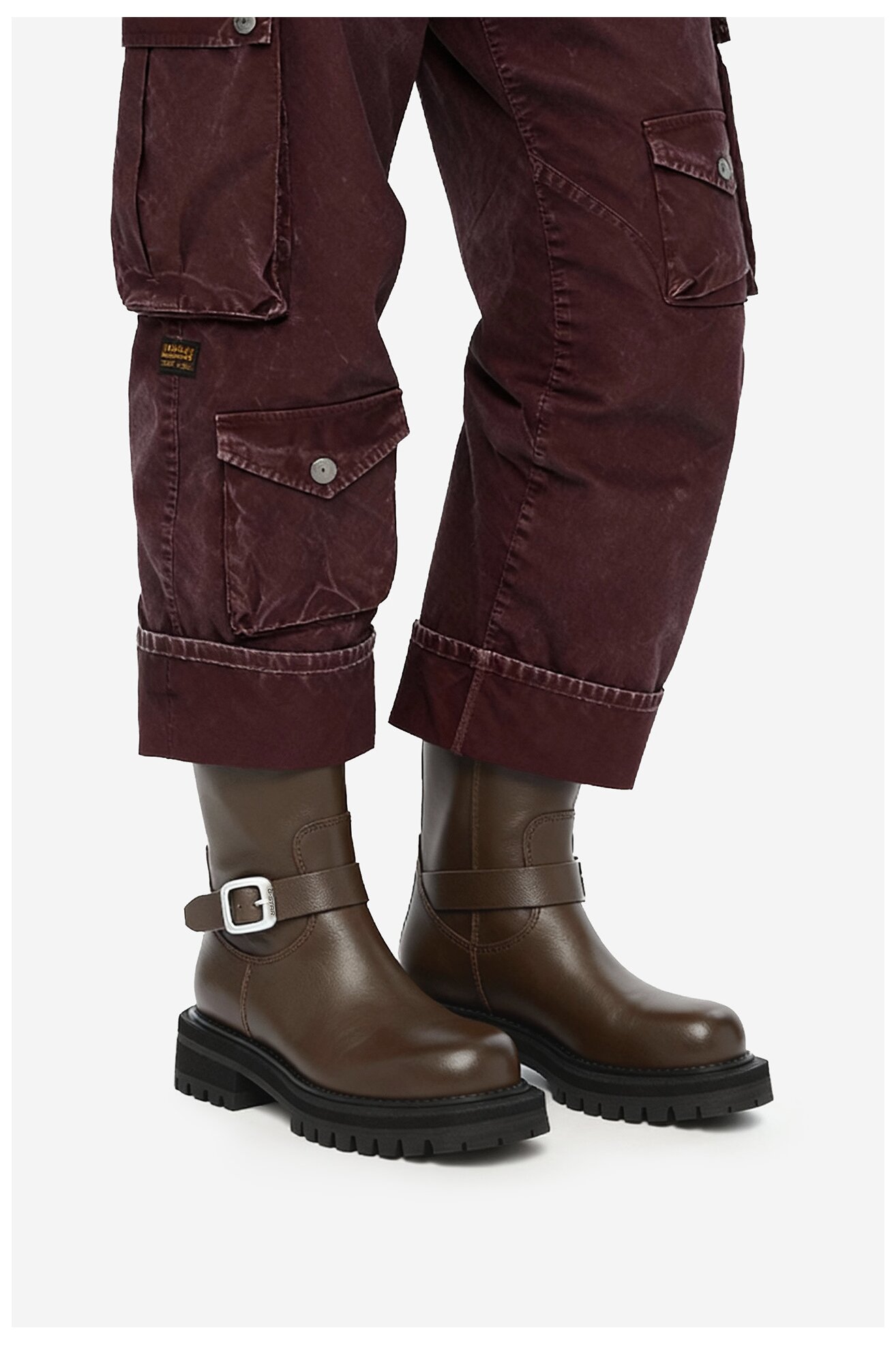 Ботильйони G-STAR RAW EO-ERVA-LT2520-101 КОРИЧНЕВИЙ