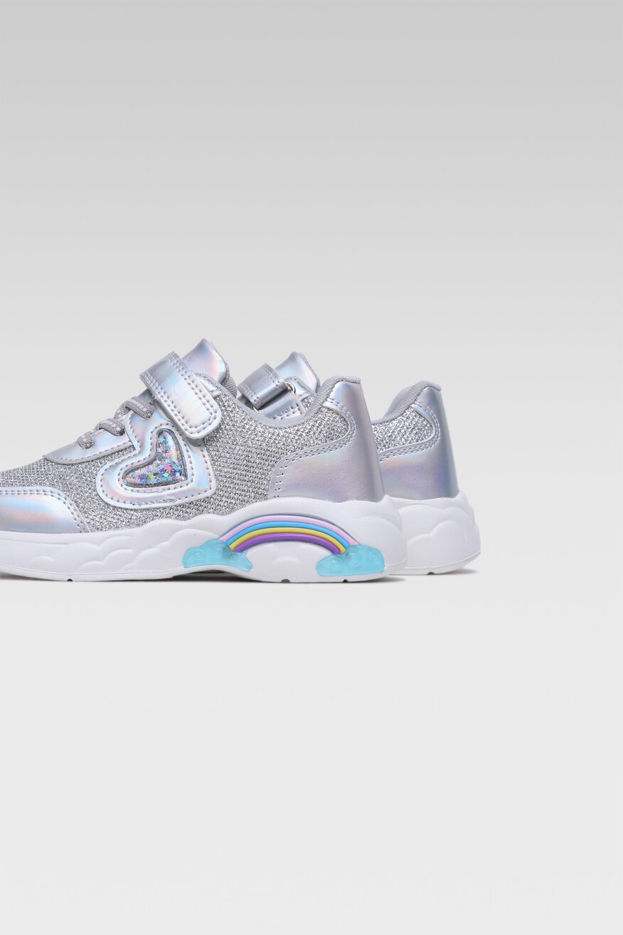 
                Nelli Blu - Sneakersy srebrne - 5904862715476