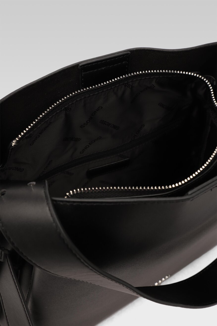 
                Gino Rossi - Torebka skórzana czarna - 5903698627113