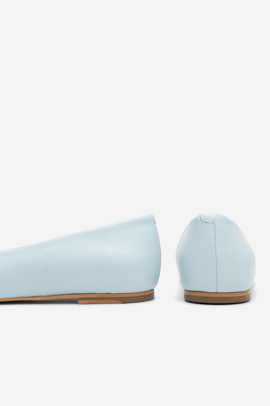 
                SIMPLE - Skórzane baleriny - 5904862753294