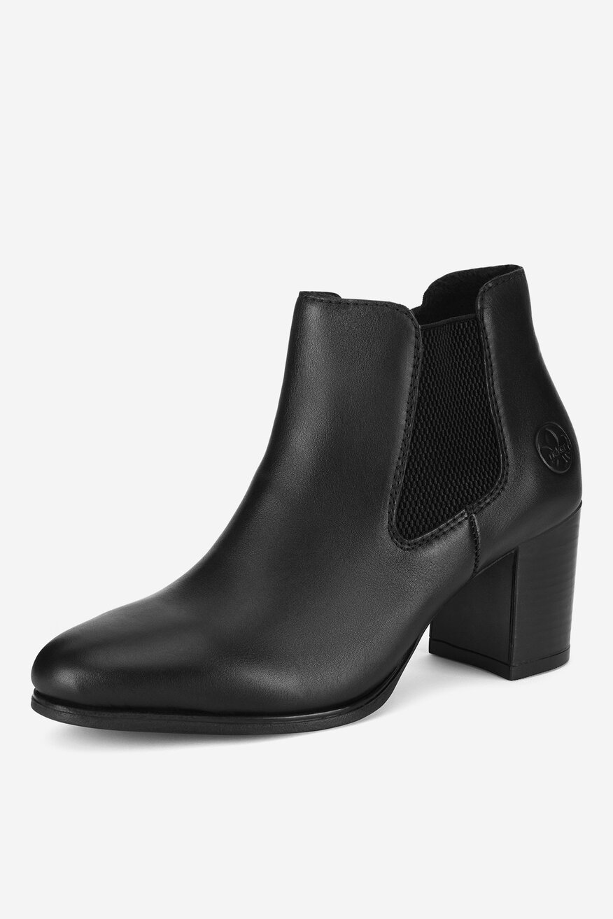 Rieker - Botki skórzane na słupku - 2230062977295