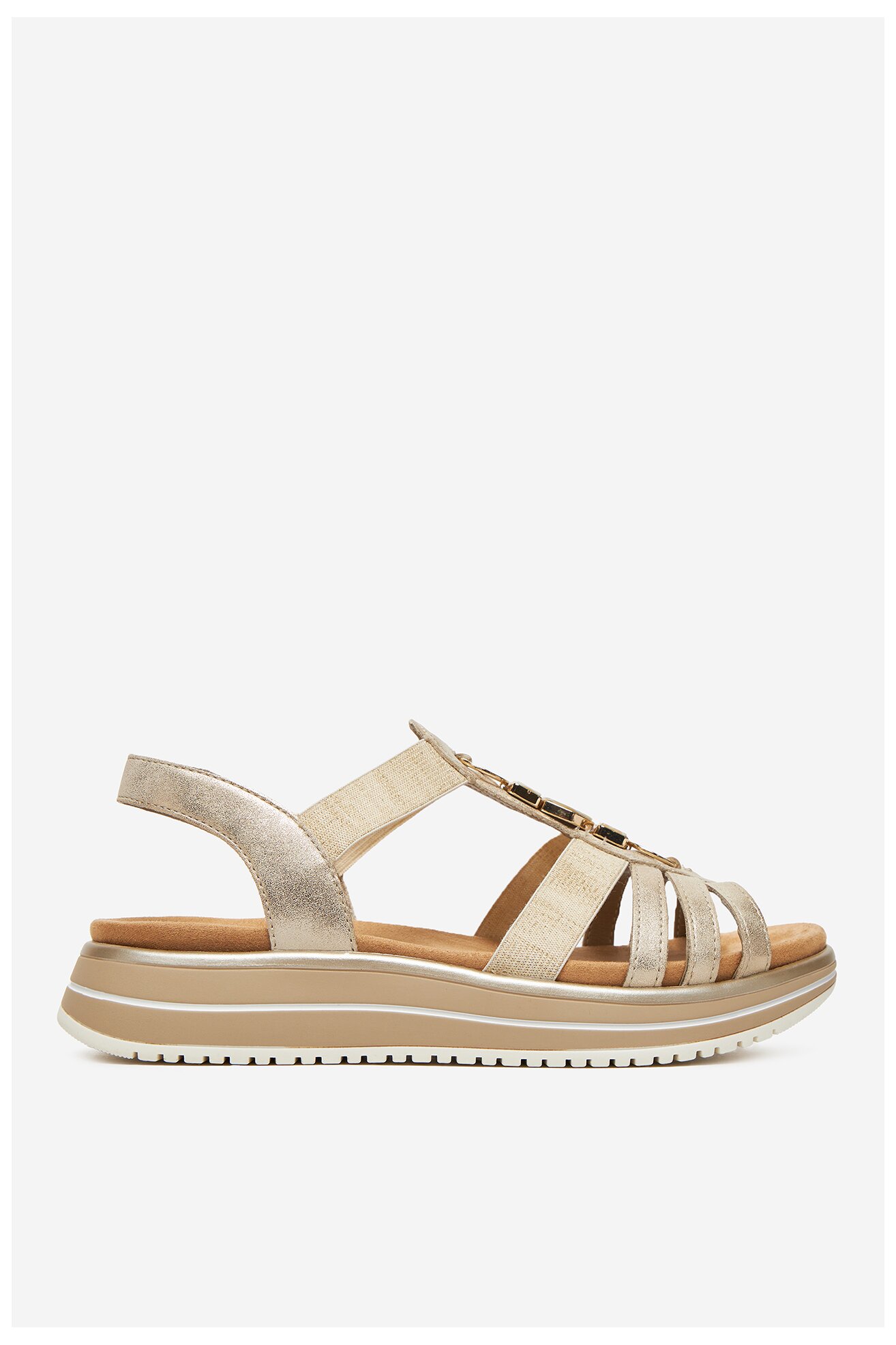 Sandały Remonte D1J60-91 Złoty