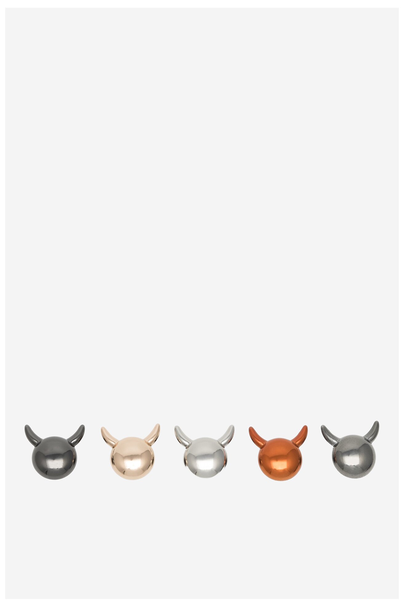 Ozdoba do butów Crocs CROCS 10011122 SHINY HORNED 5 PACK MIX