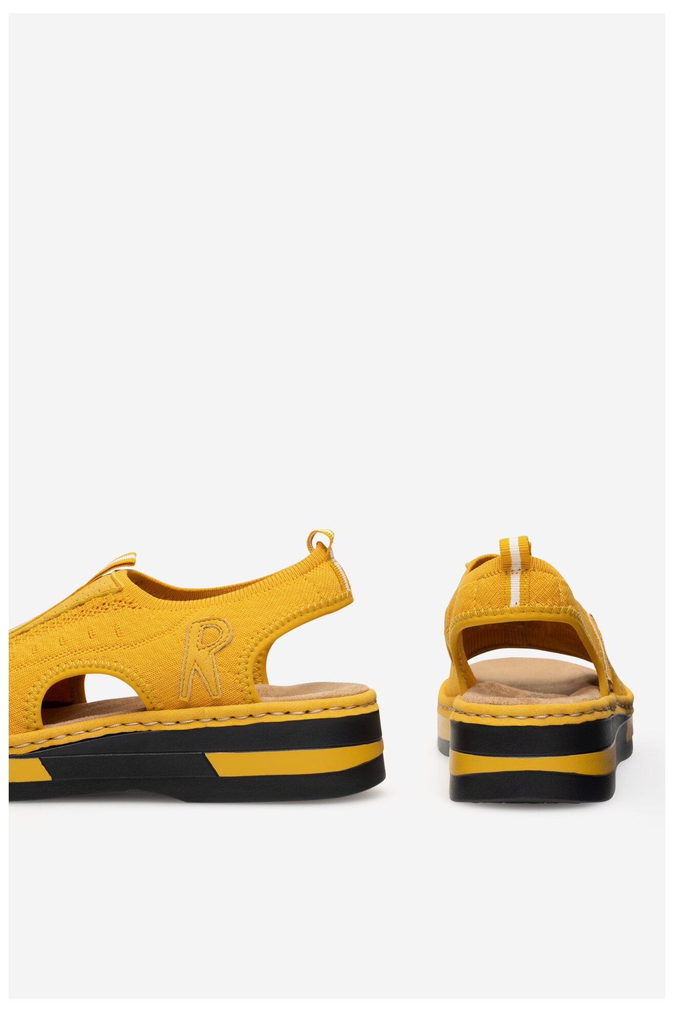 Sandały Rieker V59B5-68 Żółty