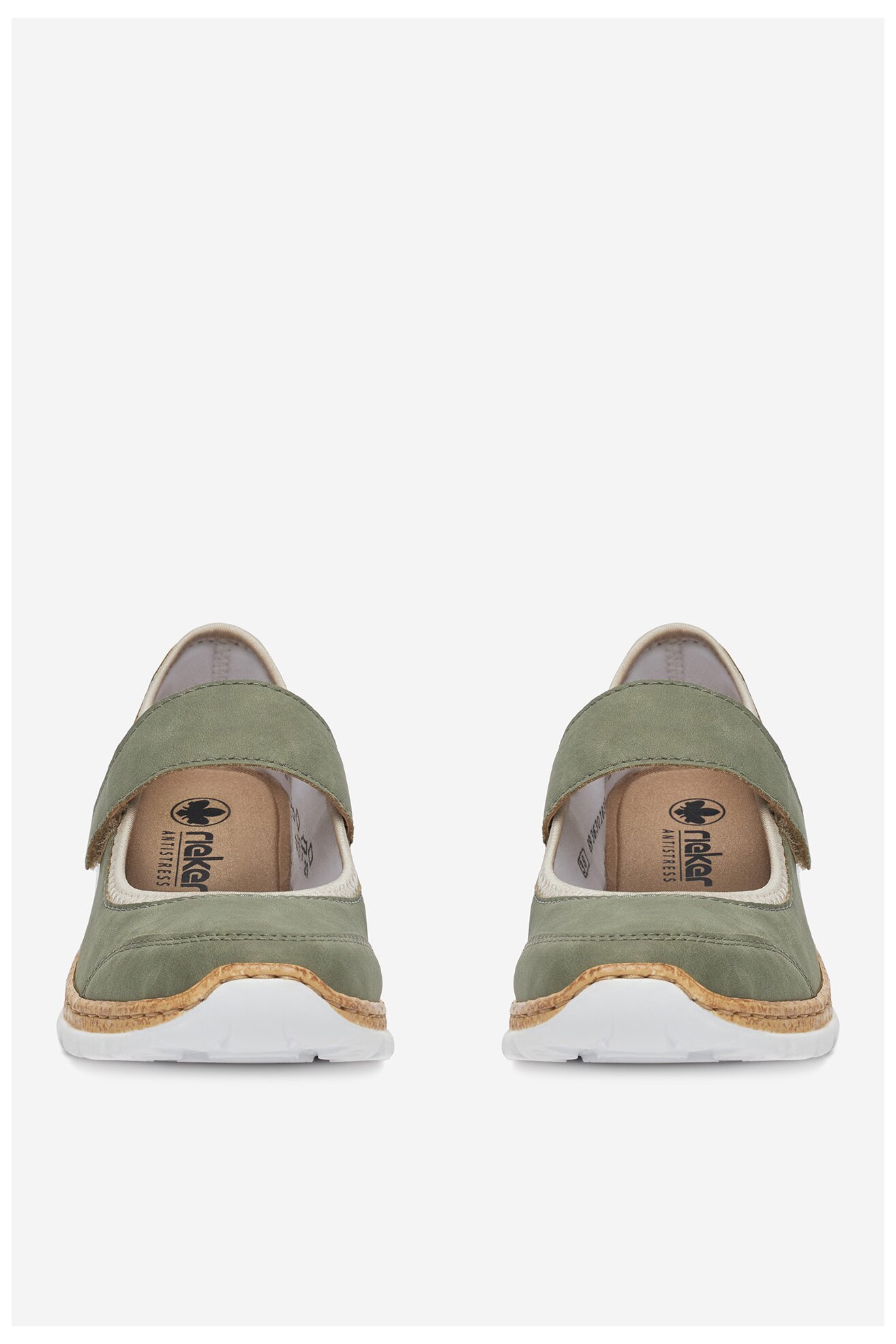 Baleriny Rieker N42B0-52 Oliwkowy