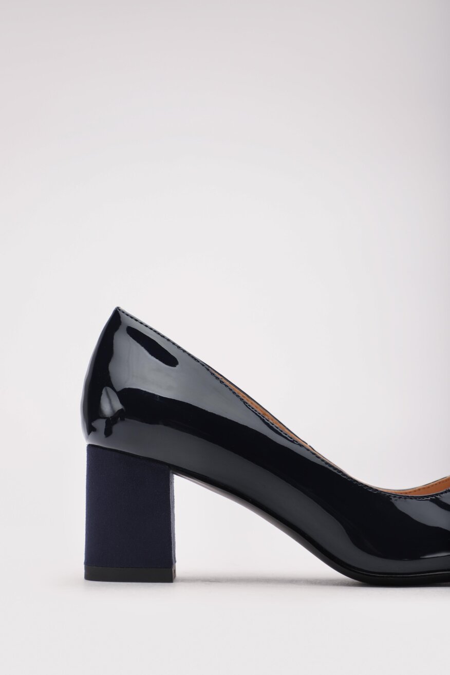 Clara Barson - Czółenka na obcasie granatowe - 5903698292014