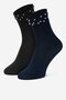 Шкарпетка NINE WEST KR_NW_PEARL_Z_SS25 (2 PACK) ЧОРНИЙ