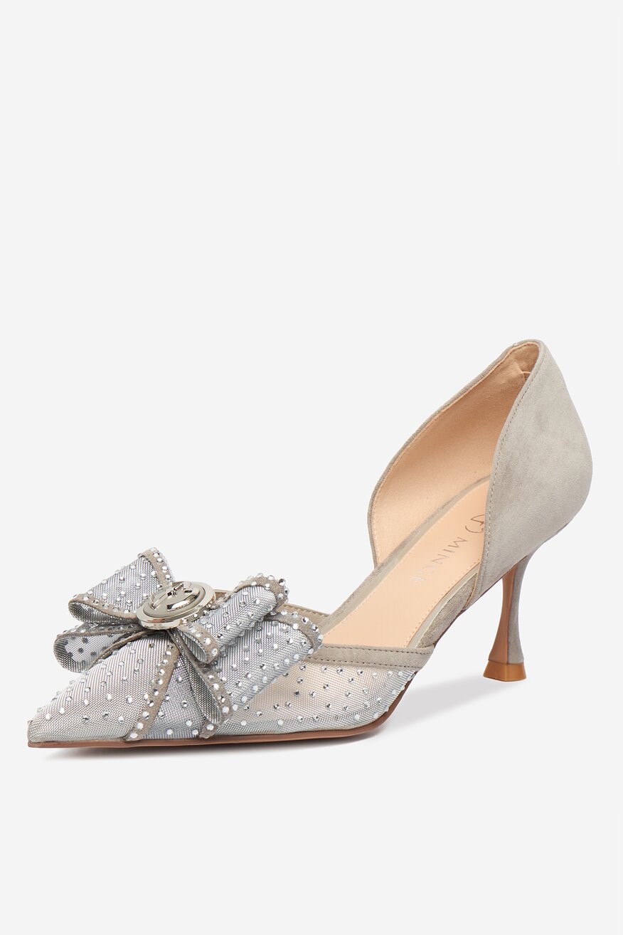 Pantofi cu toc EVA MINGE EO-AVA-78096-202 ARGINTIU - 5906751284018