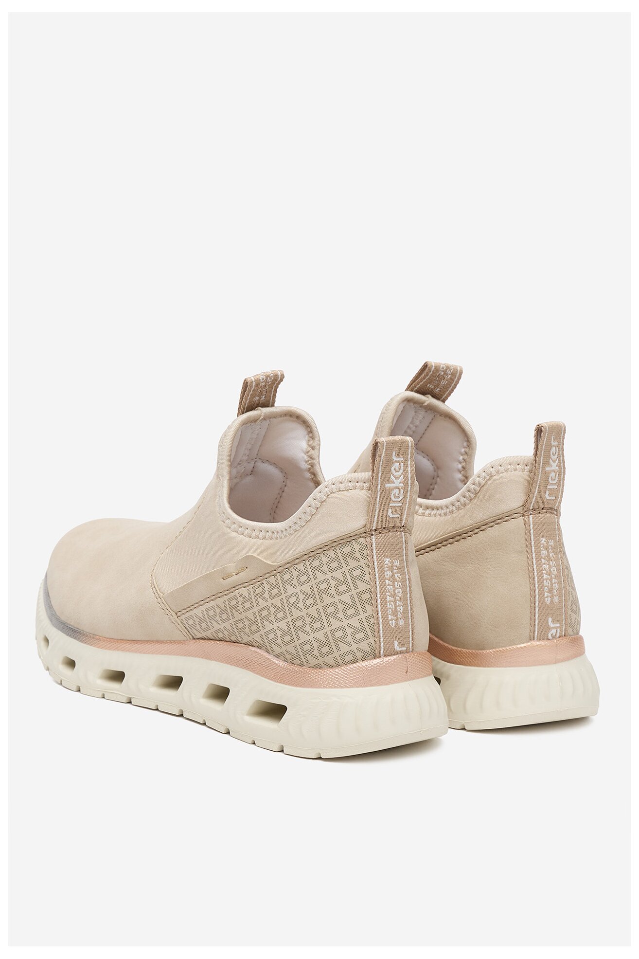 Półbuty Rieker M6053-62 Beżowy