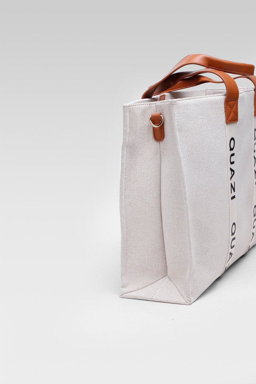 
                Quazi - Torebka tote bag brązowa - 5904248355029