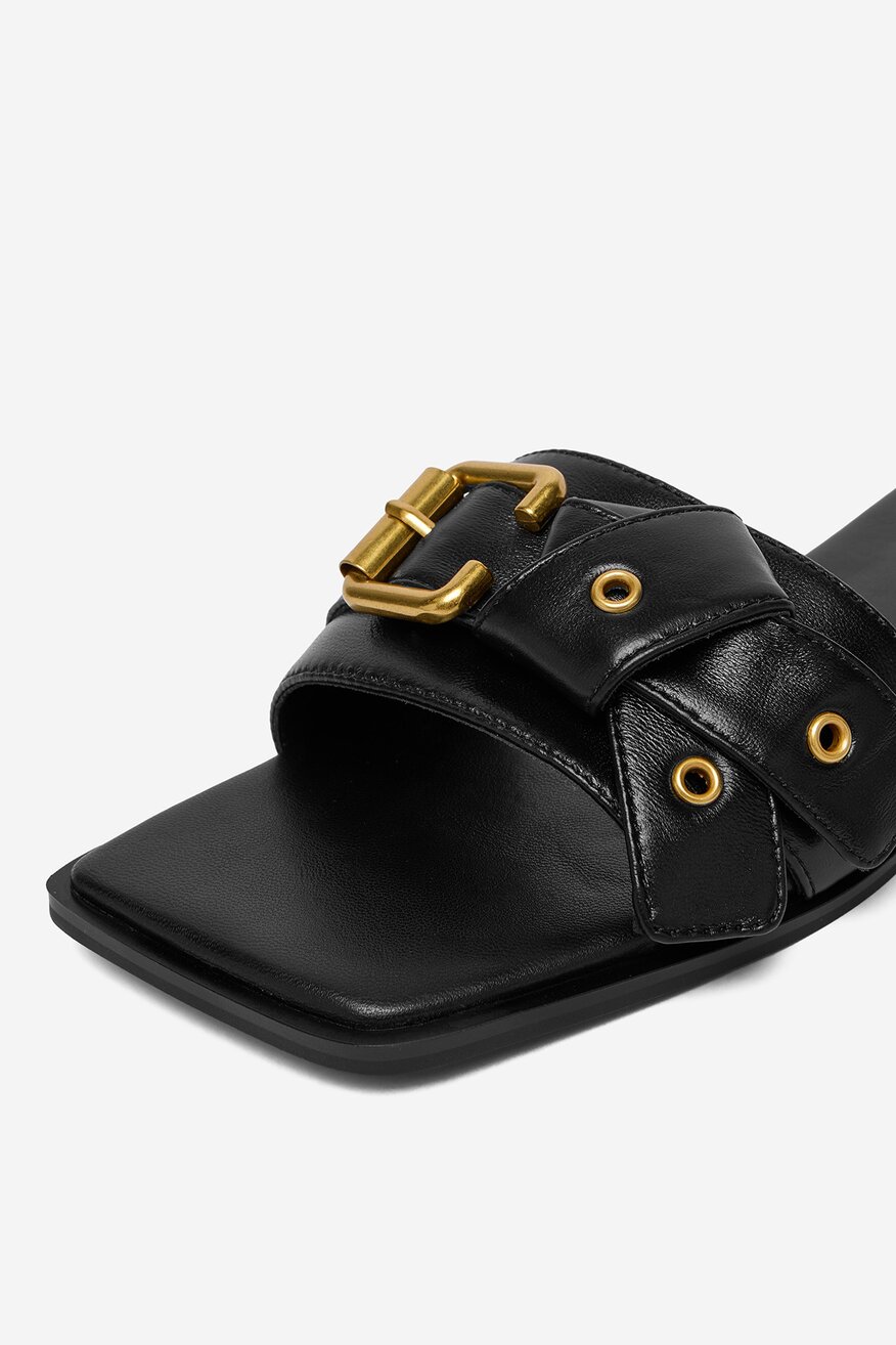 Badura - Klapki skórzane - 5906751818220