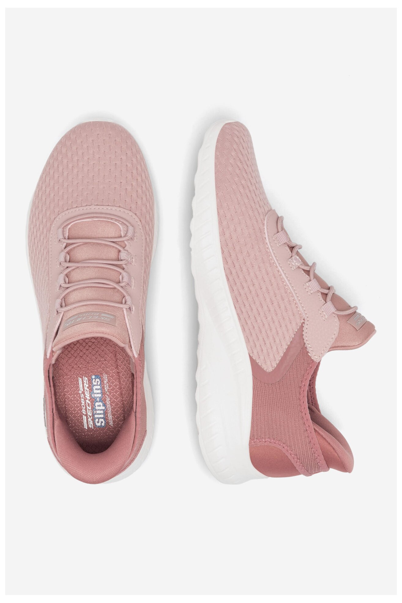 Obuwie sportowe Skechers BOBS SQUAD CHAOS SLIPS INS 117504 BLSH Różowy