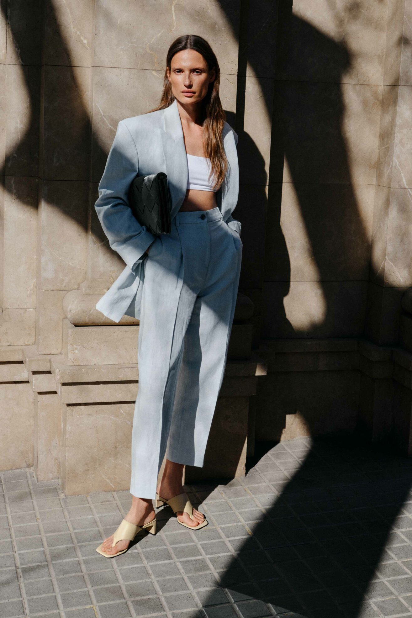 Klapki Gino Rossi P821 Beżowy