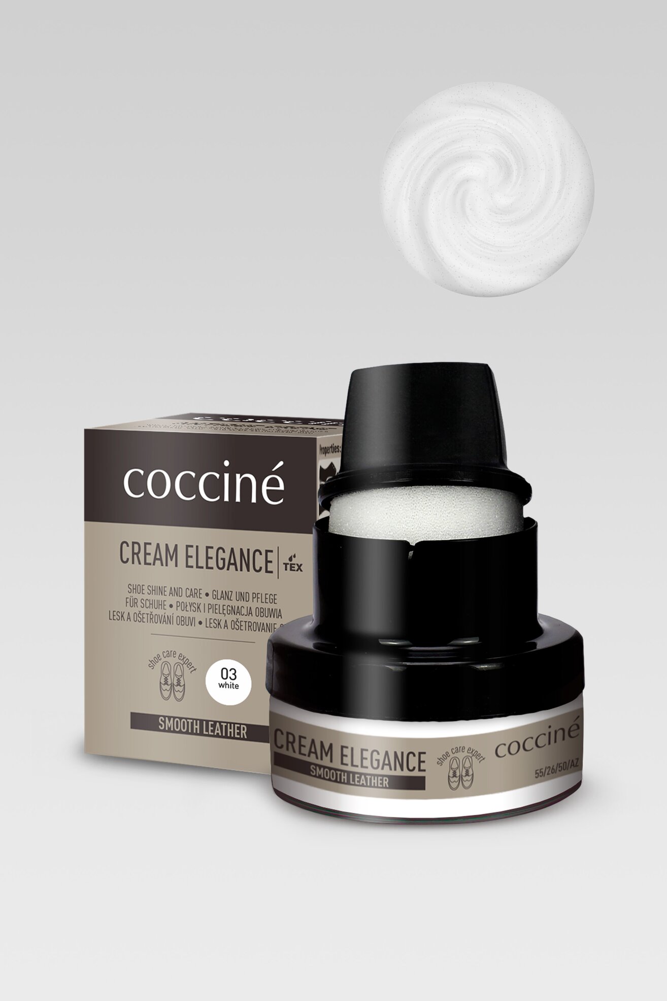 Kosmetyki do obuwia Coccine CREAM ELEGANCE 50 ML Biały