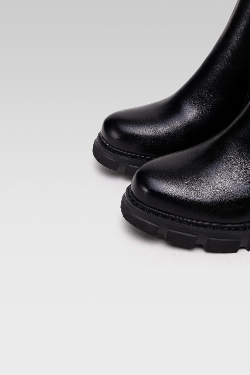 
                Tom Tailor - Botki czarne z suwakiem - 5904248089504